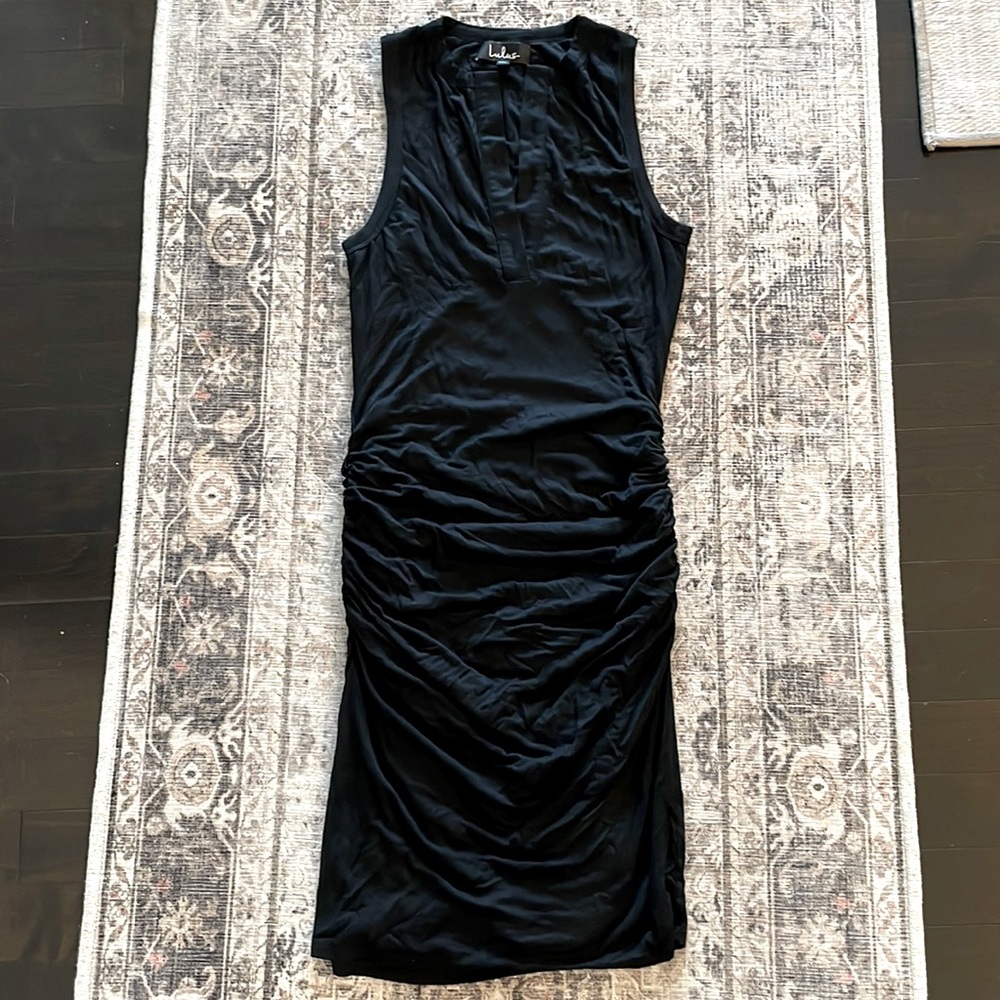 Lulus ruched tank dress size small